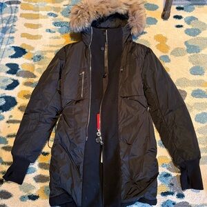 Prada Winter Parka Jacket with Fur Lined Hood